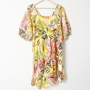 2/$30 mlle gabrielle Puff Sleeve Floral Dress 2X